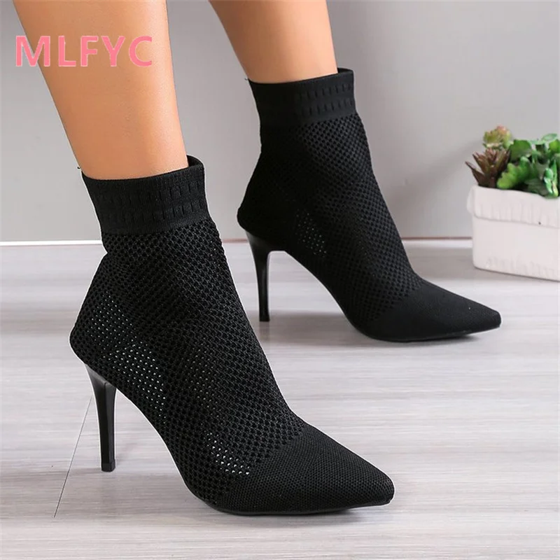 Autumn style pointed mid length high heels women's shoes women's sexy slim heels short length women's elastic socks shoes
Autumn style pointed mid length high heels women's shoes women's sexy slim heels short length women's elastic socks shoes