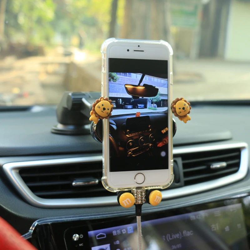 Cute universal suction cup type car phone holder instrument panel sticky car navigation frame girl car interior accessories
Cute universal suction cup type car phone holder instrument panel sticky car navigation frame girl car interior accessories