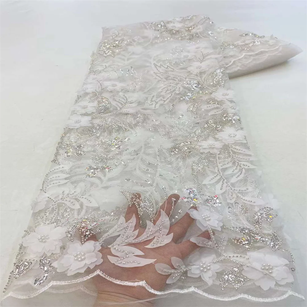 SJ Lace 3D French Tulle Groom Beads Lace Fabric 2022 High Quality Nigerian Lace Fabric African Lace Fabric For Wedding x13-11
SJ Lace 3D French Tulle Groom Beads Lace Fabric 2022 High Quality Nigerian Lace Fabric African Lace Fabric For Wedding x13-11