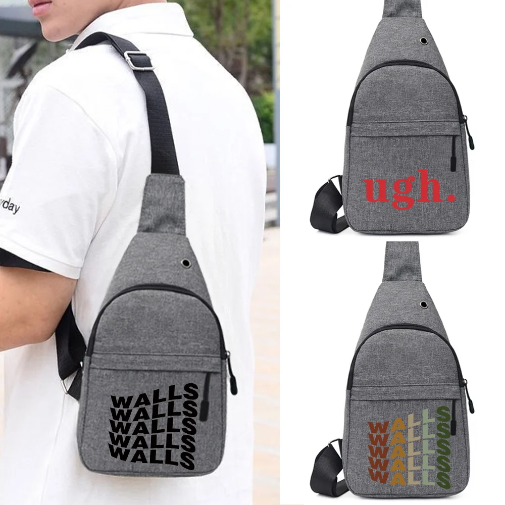 Men's Chest Bags Casual Waist Bag Short Trip Travel Carry Pack Man Waterproof Shoulder Crossbody Bag Walls Pattern Handbags 
Men's Chest Bags Casual Waist Bag Short Trip Travel Carry Pack Man Waterproof Shoulder Crossbody Bag Walls Pattern Handbags