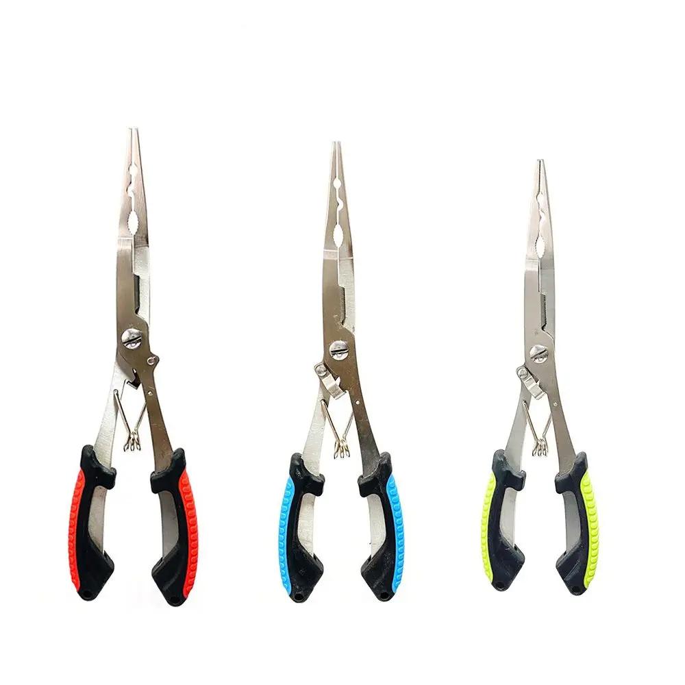 Line Cut Fishing Pliers Long-billed Multi-functional Fishing Tied Hooks Pliers Anti-slip with Rubber Handle Luya Pliers
Line Cut Fishing Pliers Long-billed Multi-functional Fishing Tied Hooks Pliers Anti-slip with Rubber Handle Luya Pliers