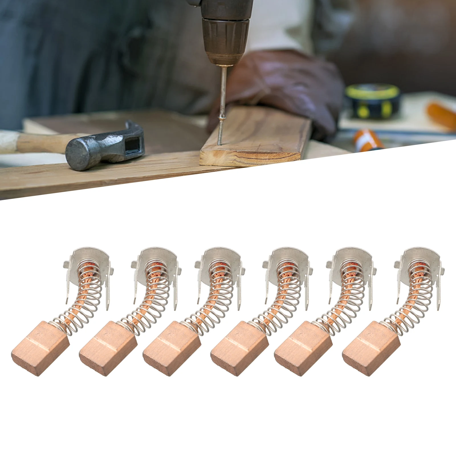 6pcs Carbon Brushes 1607000CZ1 Replacement Parts For GSR 180-Li GSB180-Li GSB140-Li Impact Drill Power Tools Accessories
6pcs Carbon Brushes 1607000CZ1 Replacement Parts For GSR 180-Li GSB180-Li GSB140-Li Impact Drill Power Tools Accessories