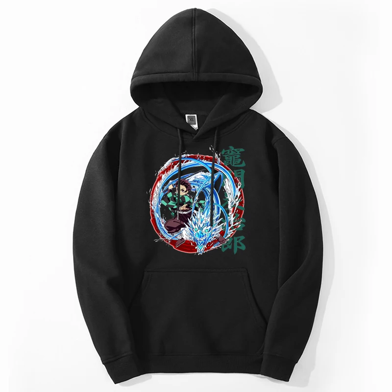 

Demon Slayer Hoodie Japanese Anime Kamado Tanjirou Graphic Printed Sweatshirt Kimetsu No Yaiba Tops Harajuku Hip Hop Hoodies