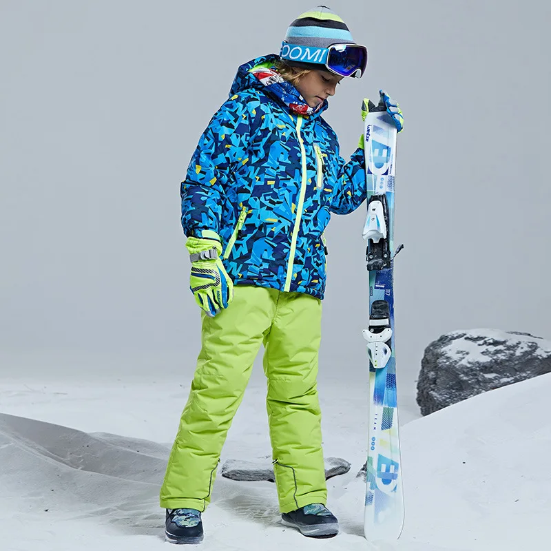 

-30℃ Children's ski suit snow set cross-country 100-160cm 5 6 7 8 9 10 11 12 13 14 15 years boys girls Off road Warm waterproof