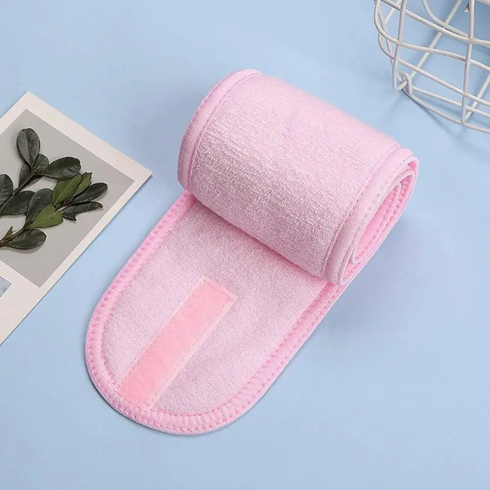 

Women Sweatband Absorbent Headband 6pcs Adjustable Fastener Tape Headband for Yoga Running Makeup Soft Sweat Absorbing for Face