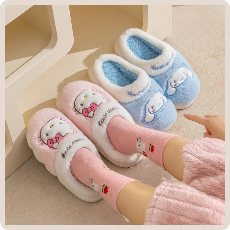 Симпатичные шлепанцы Hello Kitty Cinnamoroll из хлопка Melody Kuromi осень-зима 2023 Новинка Домашняя нескользящая обувь на толстой подошве
Симпатичные шлепанцы Hello Kitty Cinnamoroll из хлопка Melody Kuromi осень-зима 2023 Новинка Домашняя нескользящая обувь на толстой подошве