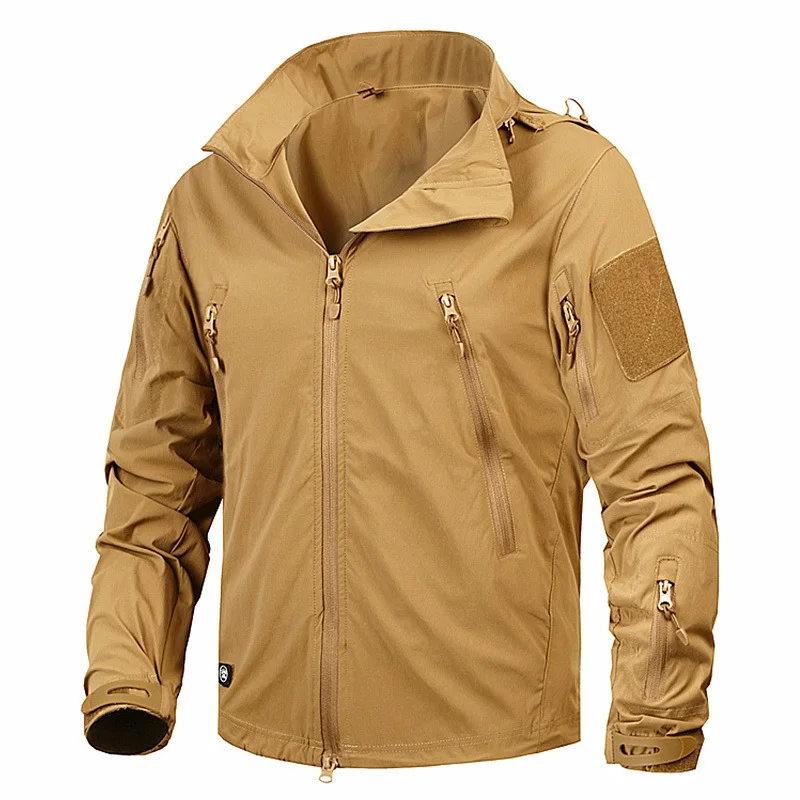 MEGE Men`s light water repellent windproof Tactical hiking Hooded Jacket mens Spring Autumn Breathable Army combat hoodies
MEGE Men`s light water repellent windproof Tactical hiking Hooded Jacket mens Spring Autumn Breathable Army combat hoodies