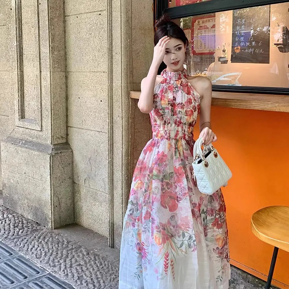 Harajpoo Printed Neckline Off Shoulder Waistband Slimming Large Skirt Hem Floral Dress Women Noble Socialite Summer Vestidos
Harajpoo Printed Neckline Off Shoulder Waistband Slimming Large Skirt Hem Floral Dress Women Noble Socialite Summer Vestidos