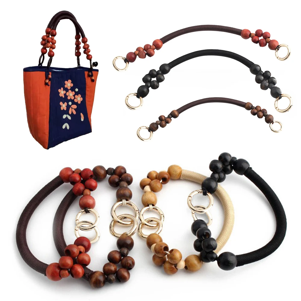 41cm Wood Bead Handbag Handle Braided Bag Strap DIY replacement Handles For Handbag Strap Nylon Rope Shoulder Bag accessories
41cm Wood Bead Handbag Handle Braided Bag Strap DIY replacement Handles For Handbag Strap Nylon Rope Shoulder Bag accessories