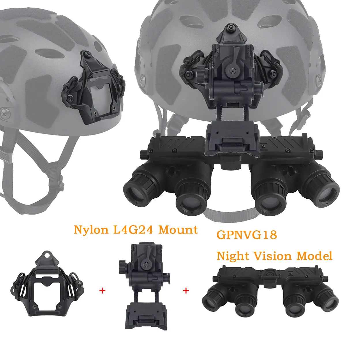 Tactical Airsoft Nylon L4 G24 FAST Helmet Mount New GPNVG 18 Night Vision Goggle Adapter NVG DUMMY Model Helmet Accessories
Tactical Airsoft Nylon L4 G24 FAST Helmet Mount New GPNVG 18 Night Vision Goggle Adapter NVG DUMMY Model Helmet Accessories