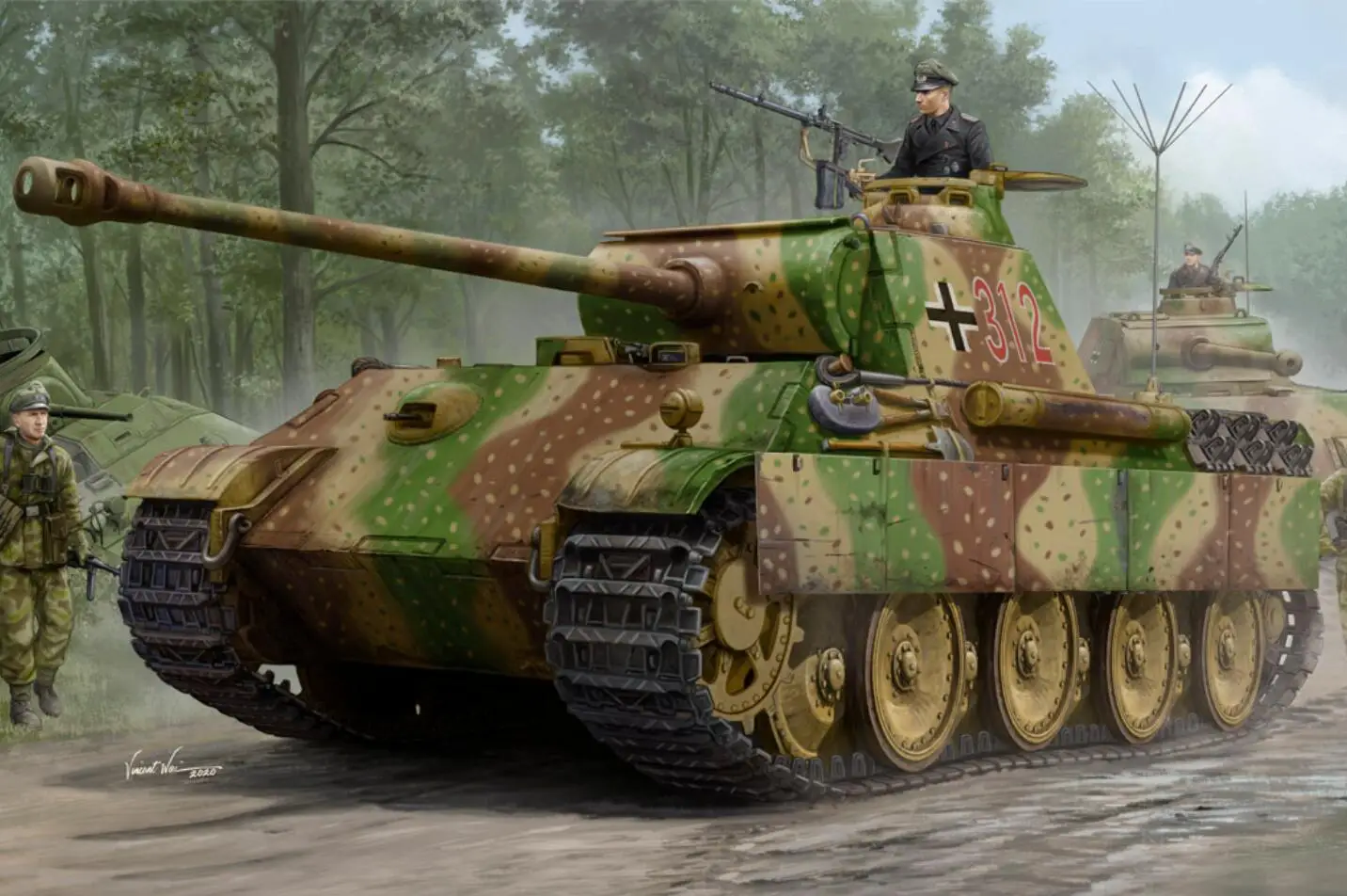 Немецкая модель HobbyBoss в масштабе 84551, 1/35, Sd.Kfz.171 Panther Ausf.G, модель ранней версии, набор моделей в масштабе
Немецкая модель HobbyBoss в масштабе 84551, 1/35, Sd.Kfz.171 Panther Ausf.G, модель ранней версии, набор моделей в масштабе