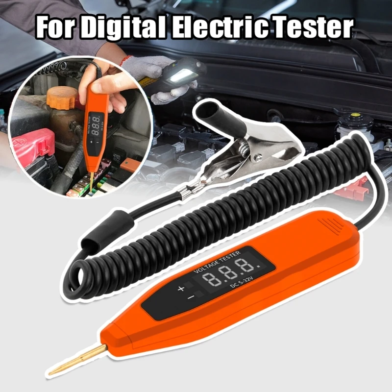 Digital Display Car Probe Tester Pen Fit for Checking Automotive Electrical Circuits Repairs Drop Shipping
Digital Display Car Probe Tester Pen Fit for Checking Automotive Electrical Circuits Repairs Drop Shipping