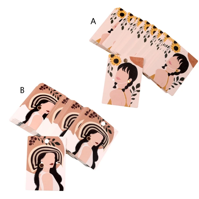 100 Pieces for Creative Paper Earrings Cards Earring Necklace Earring Tags Jewelry Display Paper Earring Display Cards
100 Pieces for Creative Paper Earrings Cards Earring Necklace Earring Tags Jewelry Display Paper Earring Display Cards