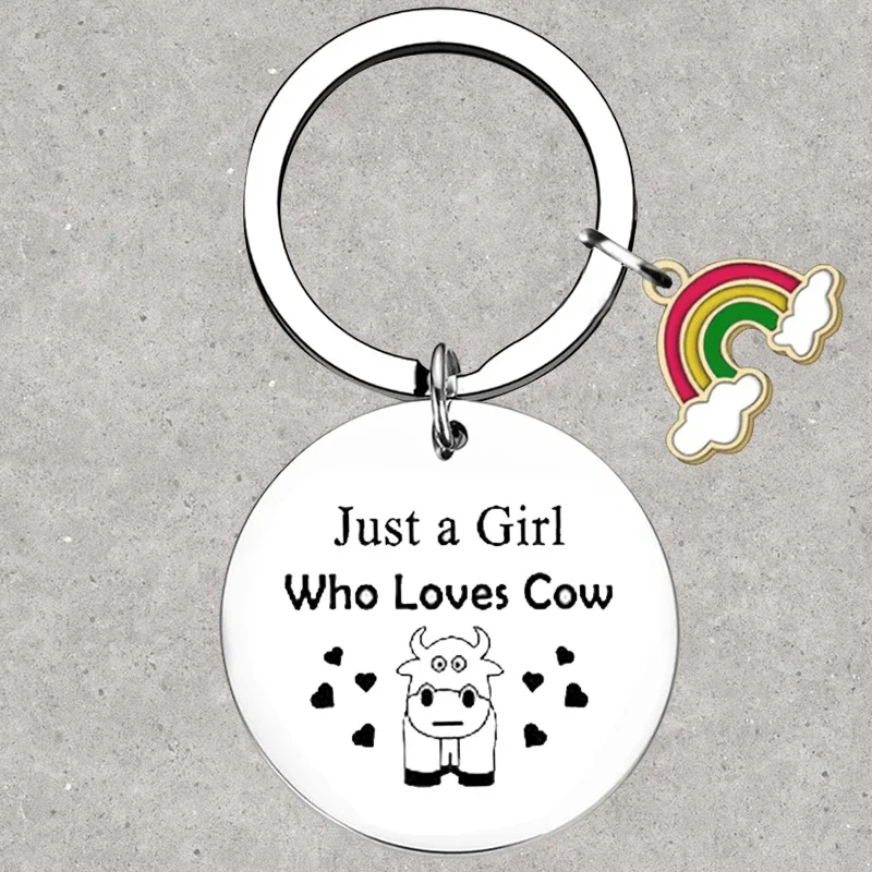 

Hot Cow Keychain cow lover Gifts Key Rings Sister Friend inspirational Gifts