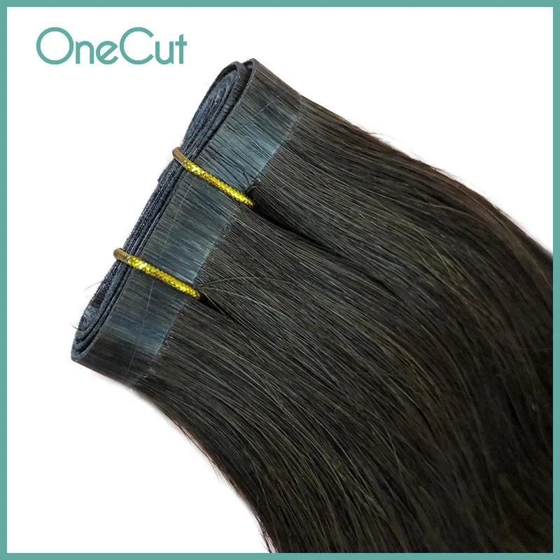 

Tape PU Hair Weft Straight Raw Virgin Brazilian Sew In Double Drawn High Quality Bundles 100% Real Human Hair Weaves 14-28inches