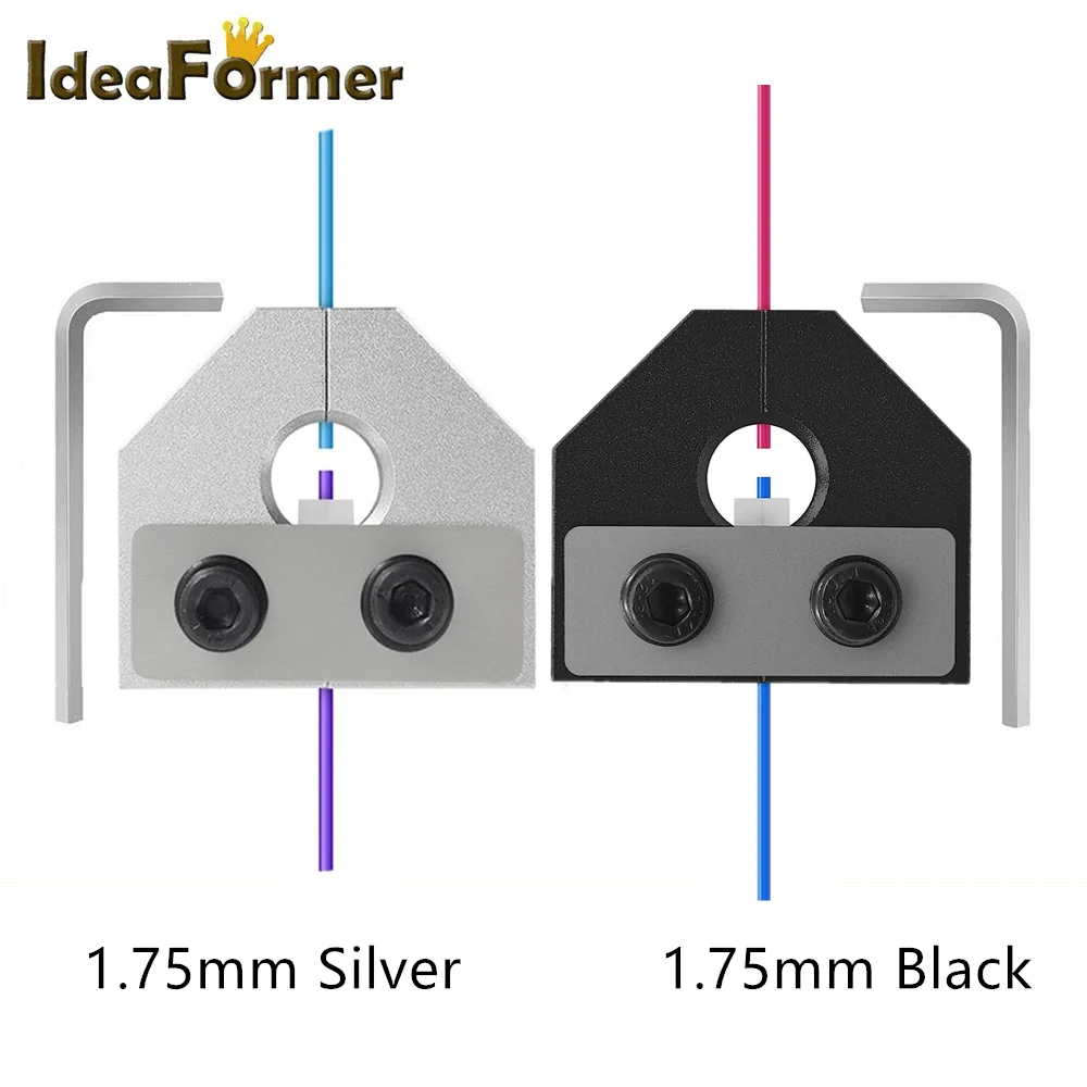 

3D Printer Parts Filament Welder Connector For Ender 3 PRO Aluminum Block 1.75mm PLA ABS Filament Sensor With Allen Key Tool