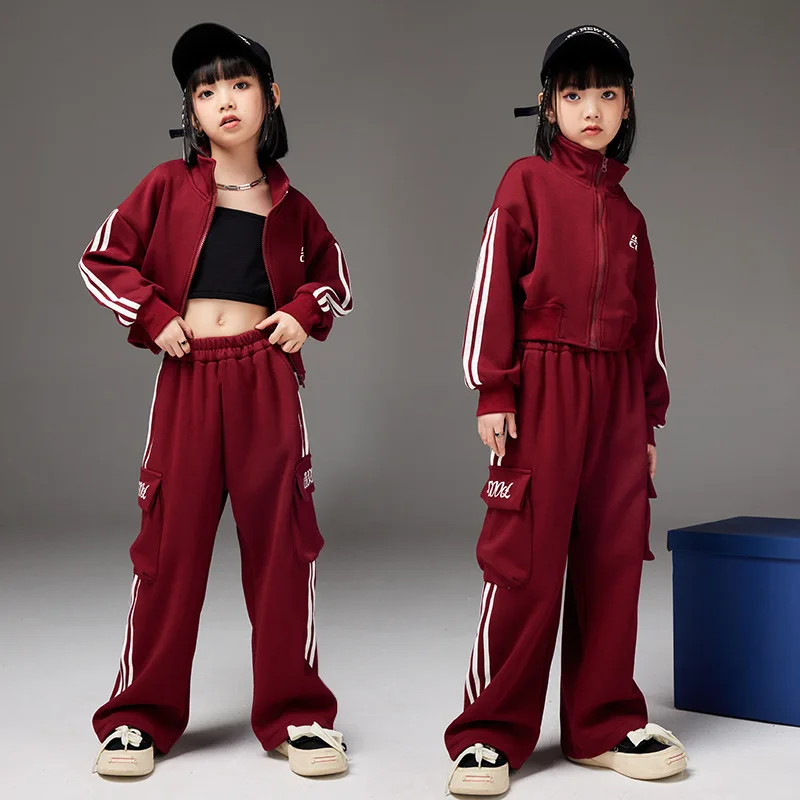 Girls Autumn Tracksuit Crop Coat Pants Hip Hop 2pcs Sets Korean Spring 4-16 Years Children Streetwear Outfits Casual Sports Suit
Girls Autumn Tracksuit Crop Coat Pants Hip Hop 2pcs Sets Korean Spring 4-16 Years Children Streetwear Outfits Casual Sports Suit
