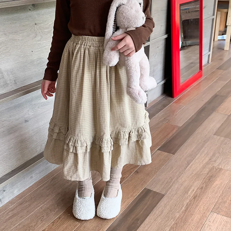 Children Clothing Girls Skirt Korean Style 2023 New Fashionable Autumn Mid Length Plaid Solid Color Lace Casual Simple Skirt
Children Clothing Girls Skirt Korean Style 2023 New Fashionable Autumn Mid Length Plaid Solid Color Lace Casual Simple Skirt