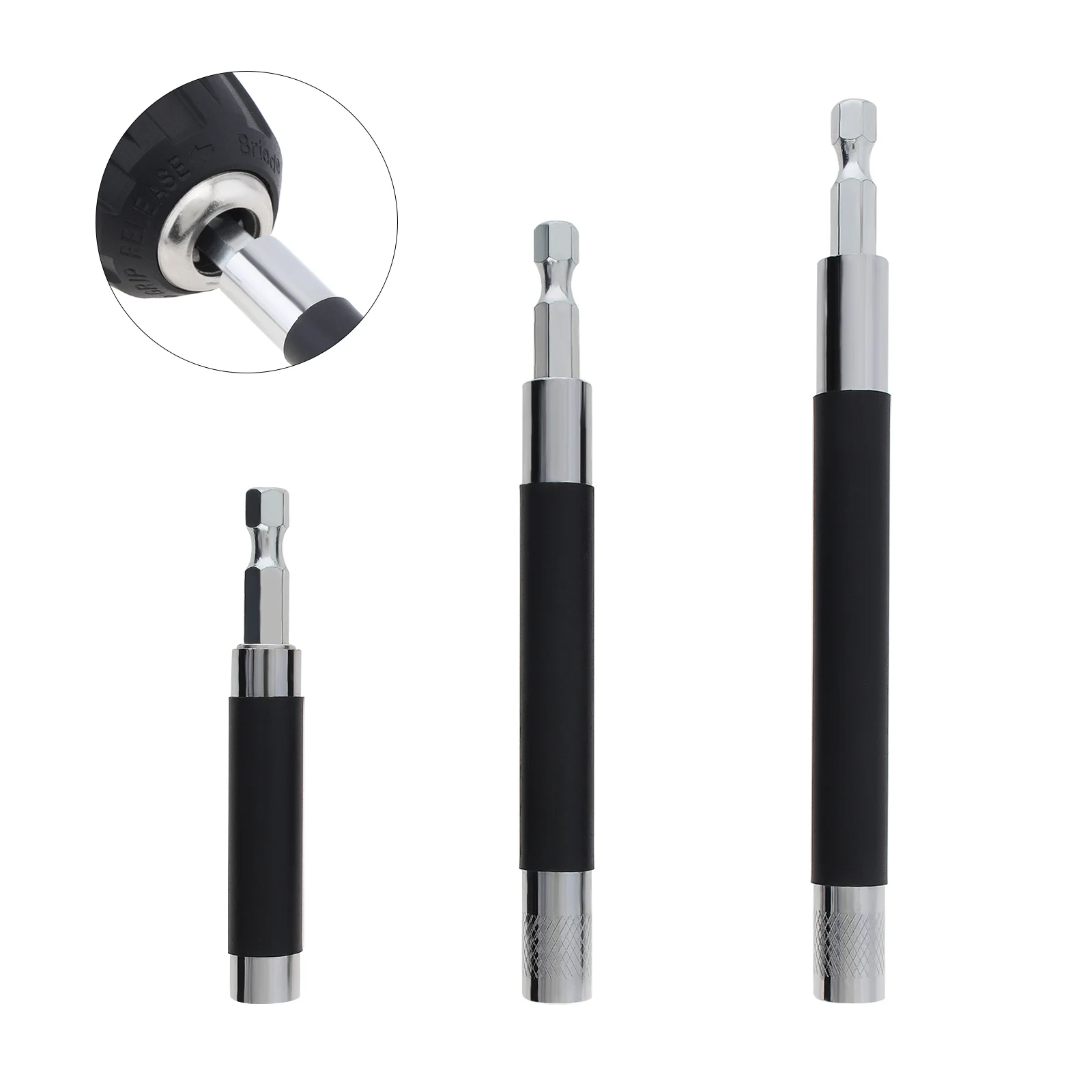 3pcs/set Scalable Magnetic Screw Drive Guide Drill Bit Tip Holder Screwdriver Bit Holder Extension Bar Adapter
3pcs/set Scalable Magnetic Screw Drive Guide Drill Bit Tip Holder Screwdriver Bit Holder Extension Bar Adapter