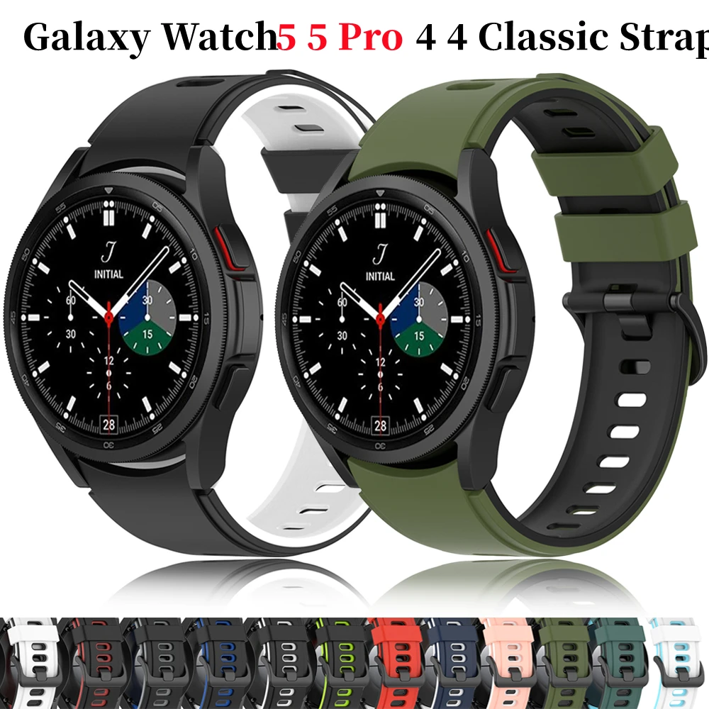 Strap For Samsung Galaxy Watch 5 pro 45mm 4 classic 46mm 42mm correa Soft Silicone Bracelet Samsung Galaxy Watch 5 4 40mm 44mm
Strap For Samsung Galaxy Watch 5 pro 45mm 4 classic 46mm 42mm correa Soft Silicone Bracelet Samsung Galaxy Watch 5 4 40mm 44mm