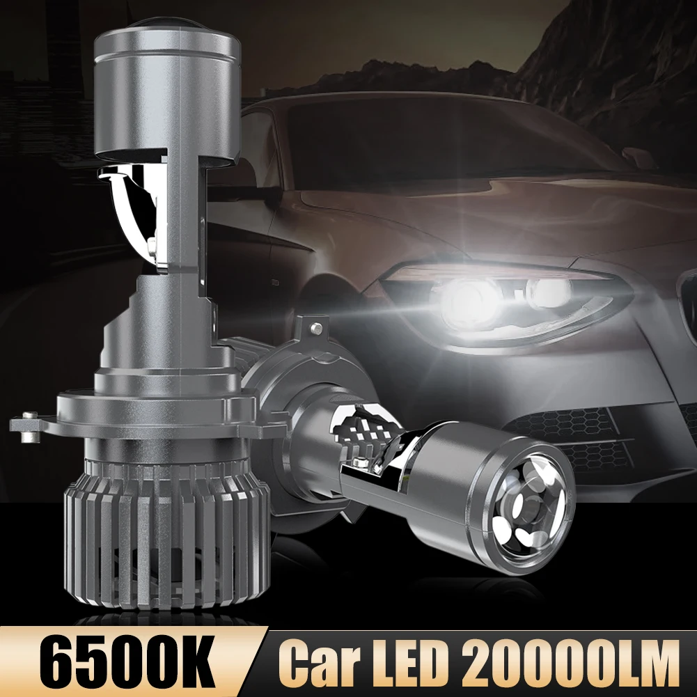 High Quality 2Pcs H4 Headlight Bulb 20000LM Super Bright Car Headlight With Mini Projector Lens Auto Led Chips Headlights
High Quality 2Pcs H4 Headlight Bulb 20000LM Super Bright Car Headlight With Mini Projector Lens Auto Led Chips Headlights