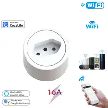 Smart home WiFi smart plug Brazil standard smart socket with 16A power statistics function tuya smart life APP voice control
Smart home WiFi smart plug Brazil standard smart socket with 16A power statistics function tuya smart life APP voice control