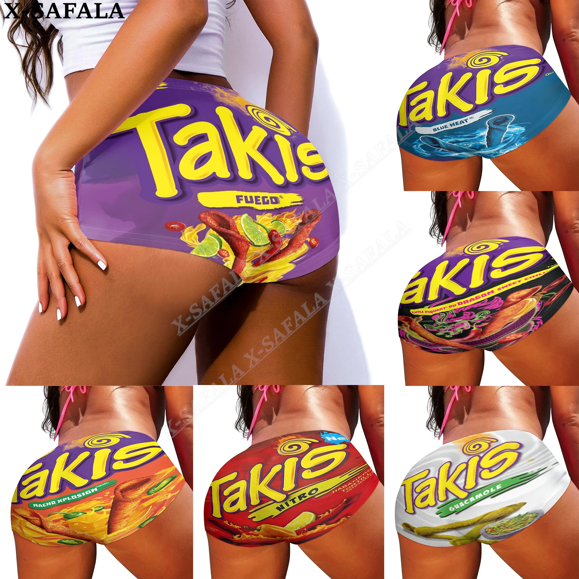 Funny Chips Takis 3D Print Sexy Biker Shorts Womens Shorts Mini Slim Shorts Summer High Waist Yoga Shorts Sports Outdoor-1
Funny Chips Takis 3D Print Sexy Biker Shorts Womens Shorts Mini Slim Shorts Summer High Waist Yoga Shorts Sports Outdoor-1