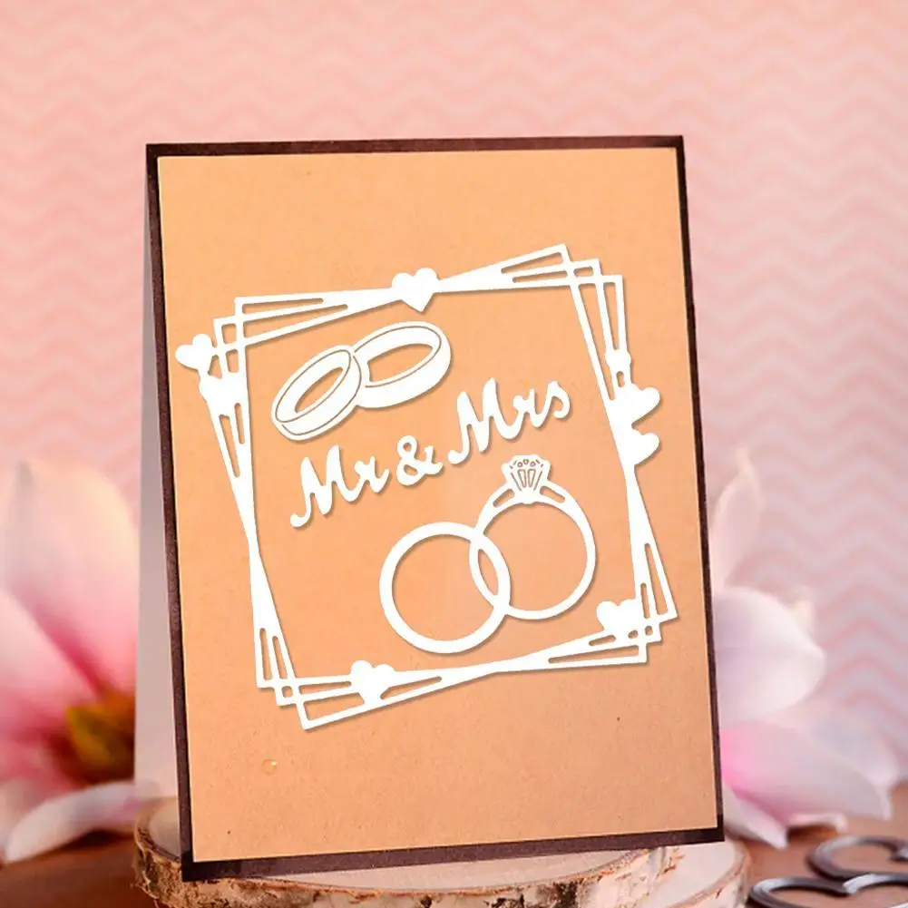 1pcs Sliver Mr & Mrs Rings Metal Cutting Dies Cut Die Mold For Diy Scrapbooking Wedding Paper Cards Making Craft Diecuts
1pcs Sliver Mr & Mrs Rings Metal Cutting Dies Cut Die Mold For Diy Scrapbooking Wedding Paper Cards Making Craft Diecuts