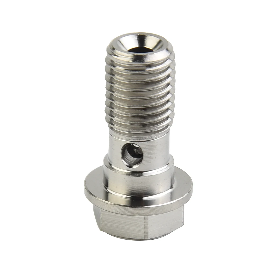 For Honda For YMH Titanium Ti 1pc Banjo Bolt M10 X 1.25 Pitch 23mm Thread For Single Line Hydraulic Brake Systems
For Honda For YMH Titanium Ti 1pc Banjo Bolt M10 X 1.25 Pitch 23mm Thread For Single Line Hydraulic Brake Systems