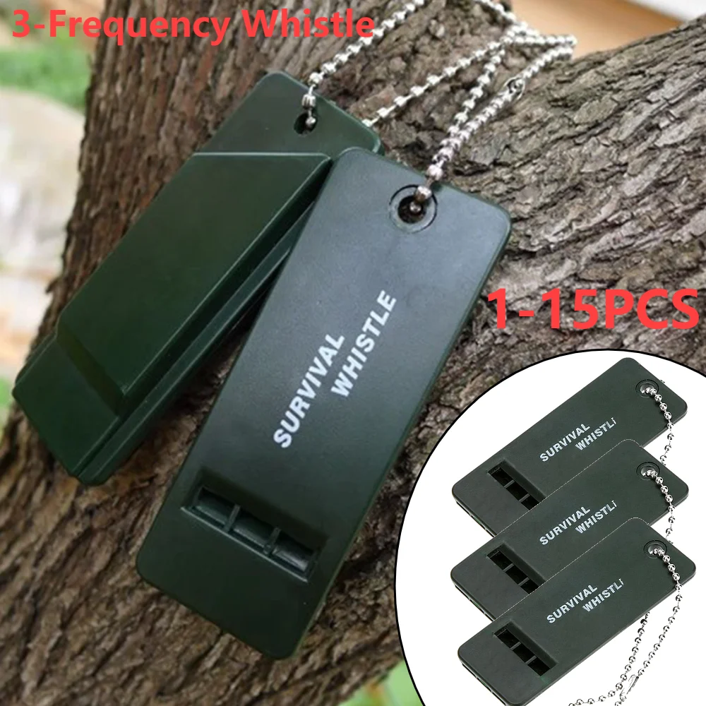 1-15PC High Decibel Survival Whistle Portable Safety Emergency Whistle Rescue Signaling First Aid Tool for Hiking Camping Travel 1-15PC High Decibel Survival Whistle Portable Safety Emergency Whistle Rescue Signaling First Aid Tool for Hiking Camping Travel