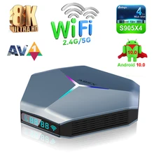 A95X F4 Smart TV Box 2.4G/5G WiFi Quad Core US/EU 8K RGB Light 2/4G Media Player for Android11 S905X4 16/32/64/128G
A95X F4 Smart TV Box 2.4G/5G WiFi Quad Core US/EU 8K RGB Light 2/4G Media Player for Android11 S905X4 16/32/64/128G