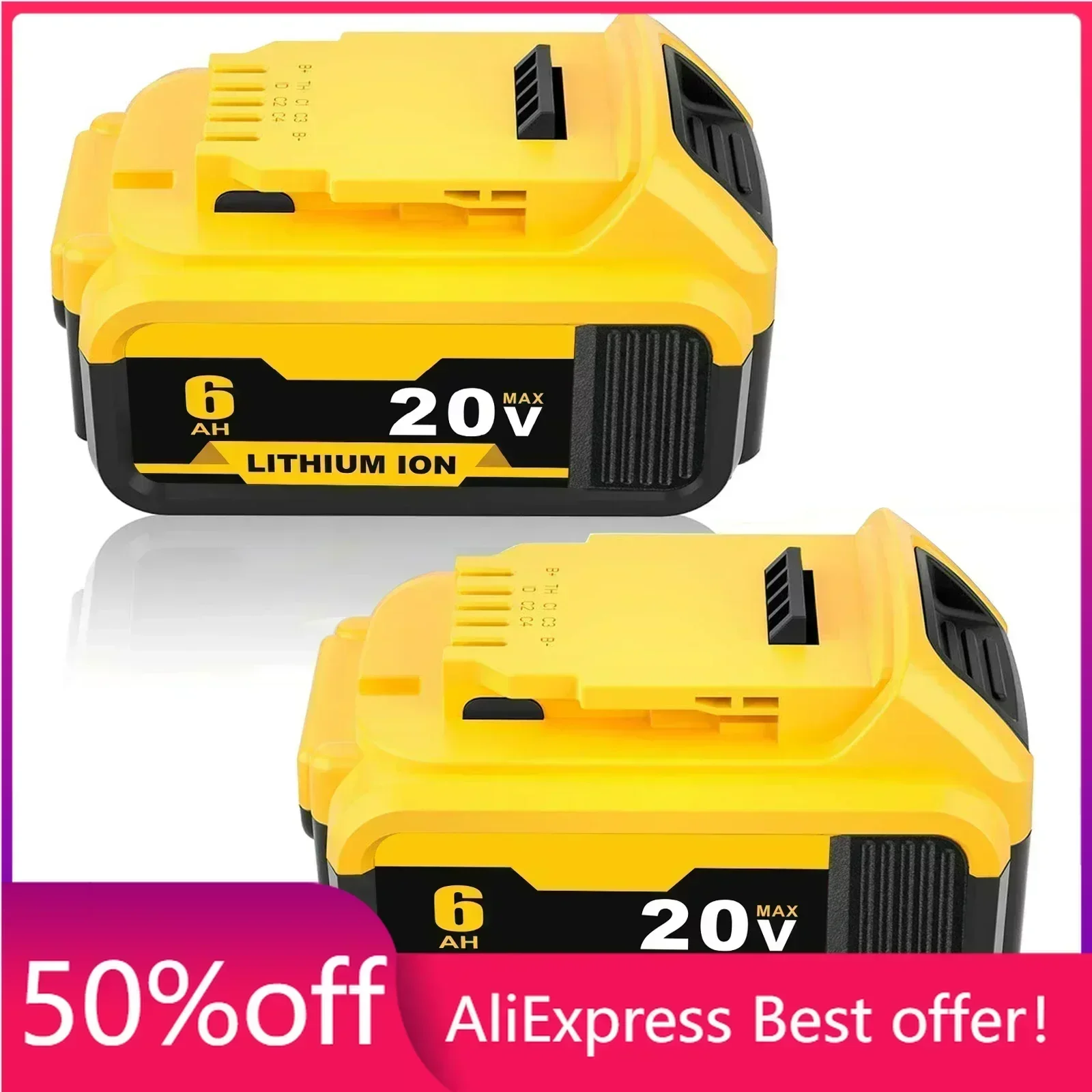 DCB205 18 Volt Replacement Lithium Battery Compatible with Dewalt 20V XR Max DCB206 DCB205-2 DCB204 DCB200 DCB201 DCB203 DCB185
DCB205 18 Volt Replacement Lithium Battery Compatible with Dewalt 20V XR Max DCB206 DCB205-2 DCB204 DCB200 DCB201 DCB203 DCB185