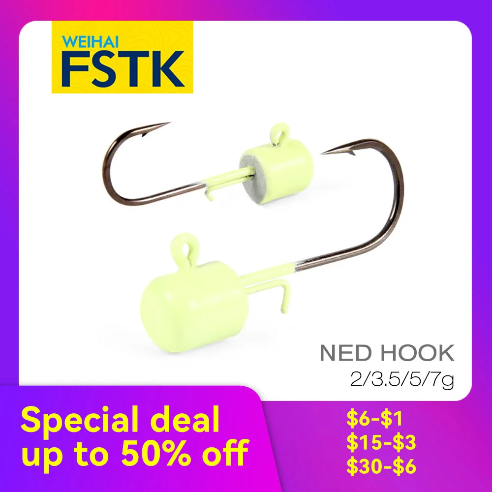 【Special Deal】FSTK Ned Jig Head Hook Hard Bait Soft Worm Jig Hook 2g 3.5g 5g 7g Fishing Lure for Fishing Pike Fish Accessories
【Special Deal】FSTK Ned Jig Head Hook Hard Bait Soft Worm Jig Hook 2g 3.5g 5g 7g Fishing Lure for Fishing Pike Fish Accessories