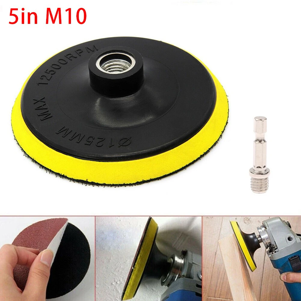 Buffing Pad Sanding Pad Yellow 5 Inch/125mm Black M10 MAX 12500 RPM Polyurethane For Most Kinds Of Rotary Tools
Buffing Pad Sanding Pad Yellow 5 Inch/125mm Black M10 MAX 12500 RPM Polyurethane For Most Kinds Of Rotary Tools