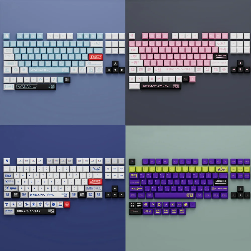 Anime EVA Series Keycaps PBT Dye Sublimation XDA Profile Keycap For Cherry MX Gateron Kailh switch Mechanical Keyboard
Anime EVA Series Keycaps PBT Dye Sublimation XDA Profile Keycap For Cherry MX Gateron Kailh switch Mechanical Keyboard