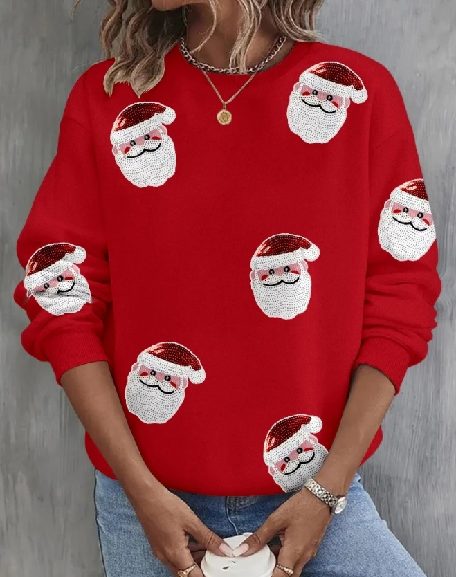 Oversized Sweatshirt for Women 2023 Christmas Santa Claus Pattern Sweatshirt Long Sleeve O-Neck Pullover Sweatshirt Clothes
Oversized Sweatshirt for Women 2023 Christmas Santa Claus Pattern Sweatshirt Long Sleeve O-Neck Pullover Sweatshirt Clothes