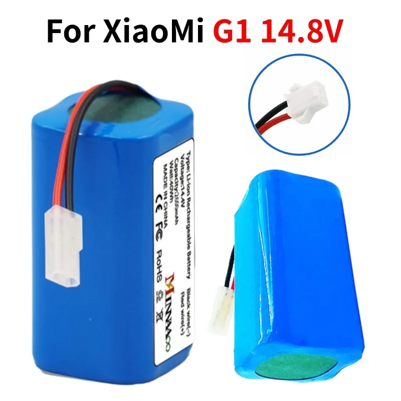Original Replacement Battery H18650CH-4S1P For Xiaomi Mijia G1 Mi Sweeping Mopping Robot Vacuum Cleaner G1 12800mAh 
Original Replacement Battery H18650CH-4S1P For Xiaomi Mijia G1 Mi Sweeping Mopping Robot Vacuum Cleaner G1 12800mAh