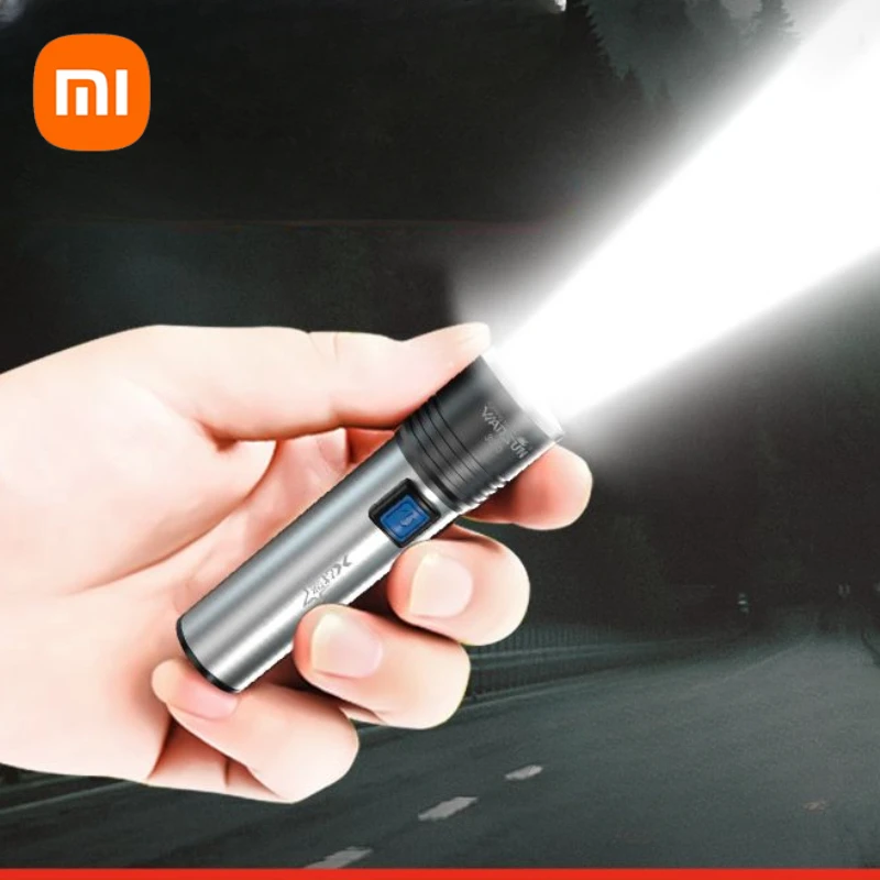 

Xiaomi Warsun Mini Torch LED Rechargeable Flashlight Portable USB Charging Flashlight High Power Bank Camping Long Range Lantern