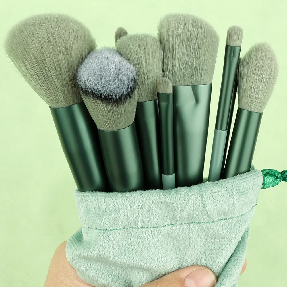 

13Pcs Makeup Brushes Set Soft Fluffy for Beauty Cosmetics Foundation Blush Powder Eyeshadow Kabuki Blending Makeup Brush Tool