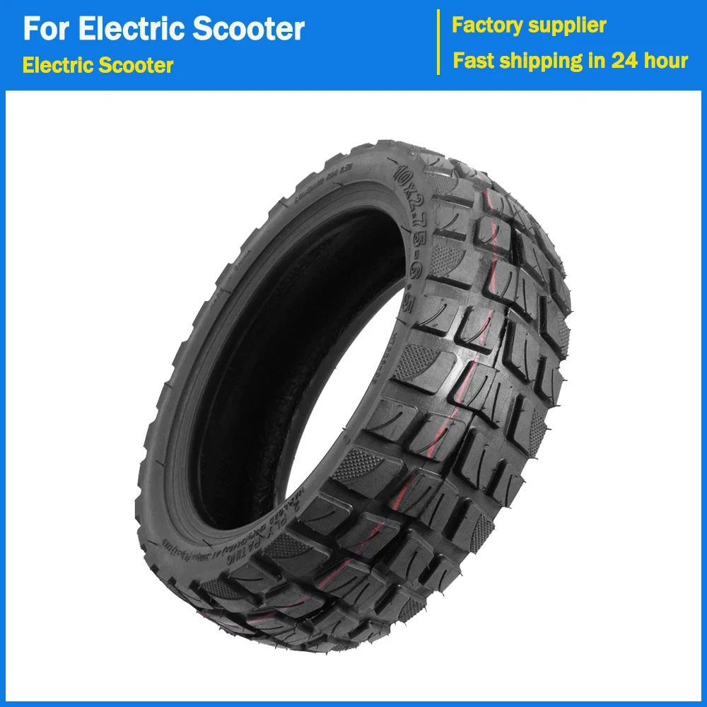 

10x2.75-6.5 Scooter Vacuum Tire 10inch Tubeless Off-road Tires for Electric Scooter Wearproof Upgrade Rubber Tyre Repair Parts
