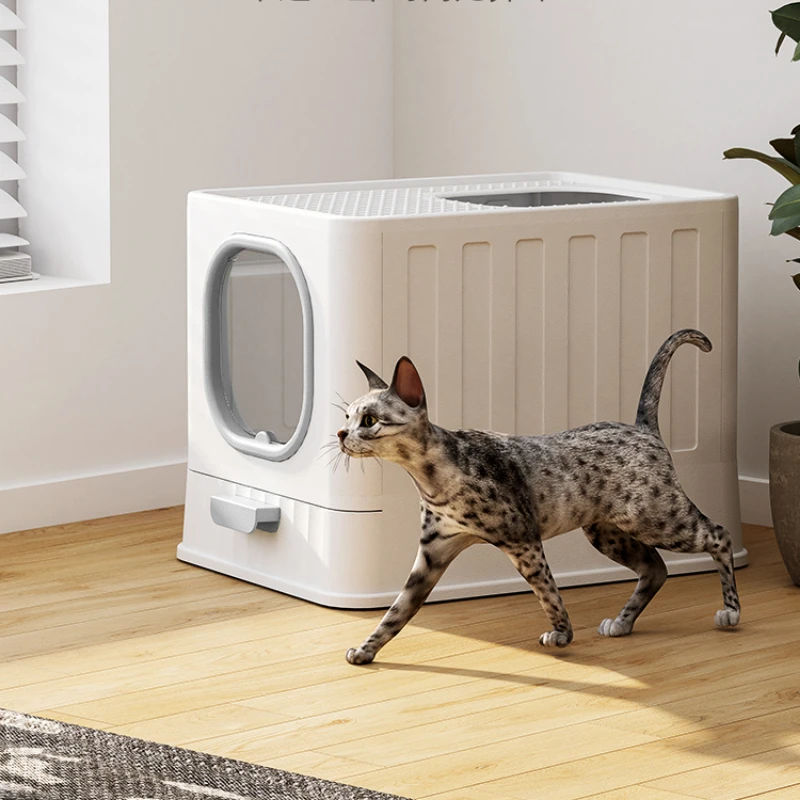 Enclosed Big Cat Bedpans Toilet Drawer Villa Sandbox Indoor Cat Bedpans Leak Proof Toilette Pour Chat Pet Products YY50CB
Enclosed Big Cat Bedpans Toilet Drawer Villa Sandbox Indoor Cat Bedpans Leak Proof Toilette Pour Chat Pet Products YY50CB