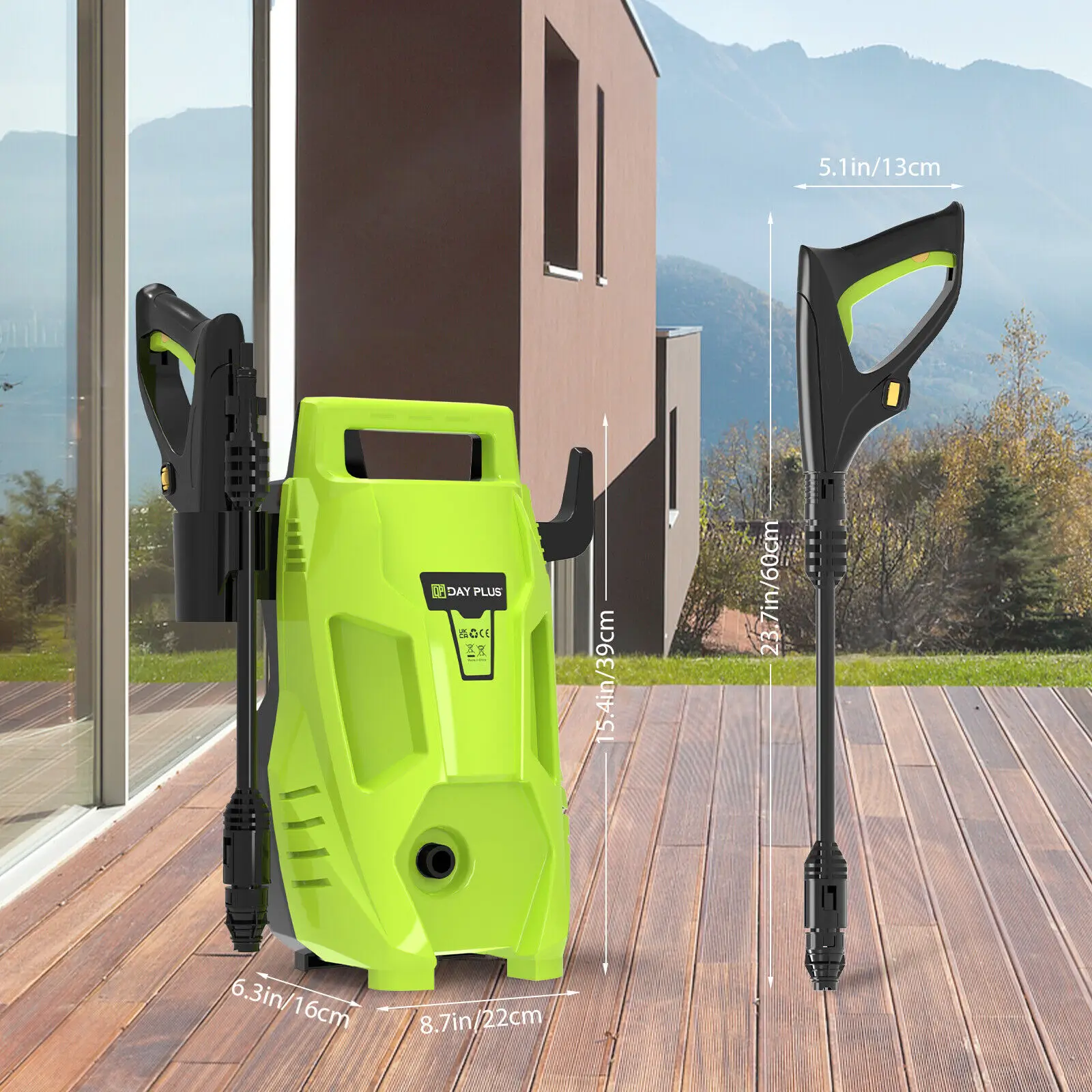 Pressure Washers 2200W 180Bar With 3 In 1 Adjustable Nozzle &Amp; 7M Hose 3