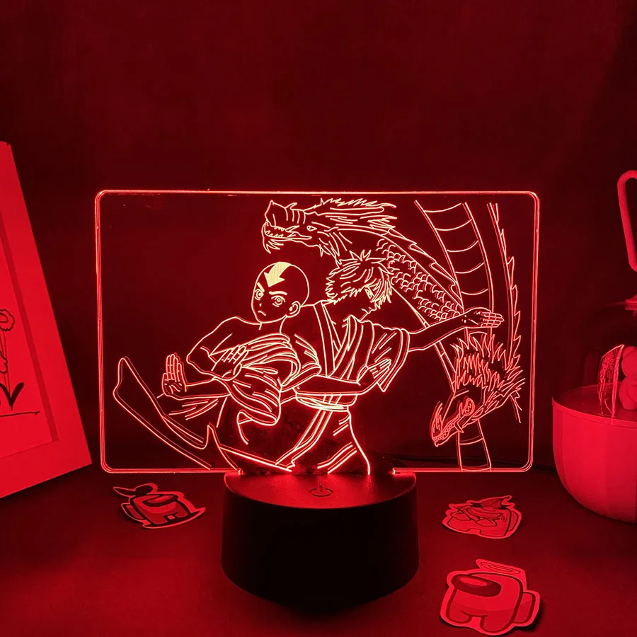 Anime Avatar Aang and Zuko 3D Led Lava Lamp Cool Gift For Friend Bedroom Decor Manga Avatar The Last Airbender Neon Night Lights
Anime Avatar Aang and Zuko 3D Led Lava Lamp Cool Gift For Friend Bedroom Decor Manga Avatar The Last Airbender Neon Night Lights