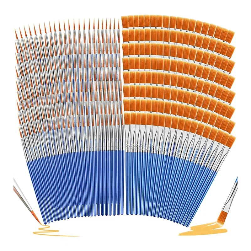 500 Pcs Paint Brushes Bulk Small Round Flat Paint Brushes Set Flat Tip Paint Brushes Fine Detail Acrylic Paint Brush
500 Pcs Paint Brushes Bulk Small Round Flat Paint Brushes Set Flat Tip Paint Brushes Fine Detail Acrylic Paint Brush