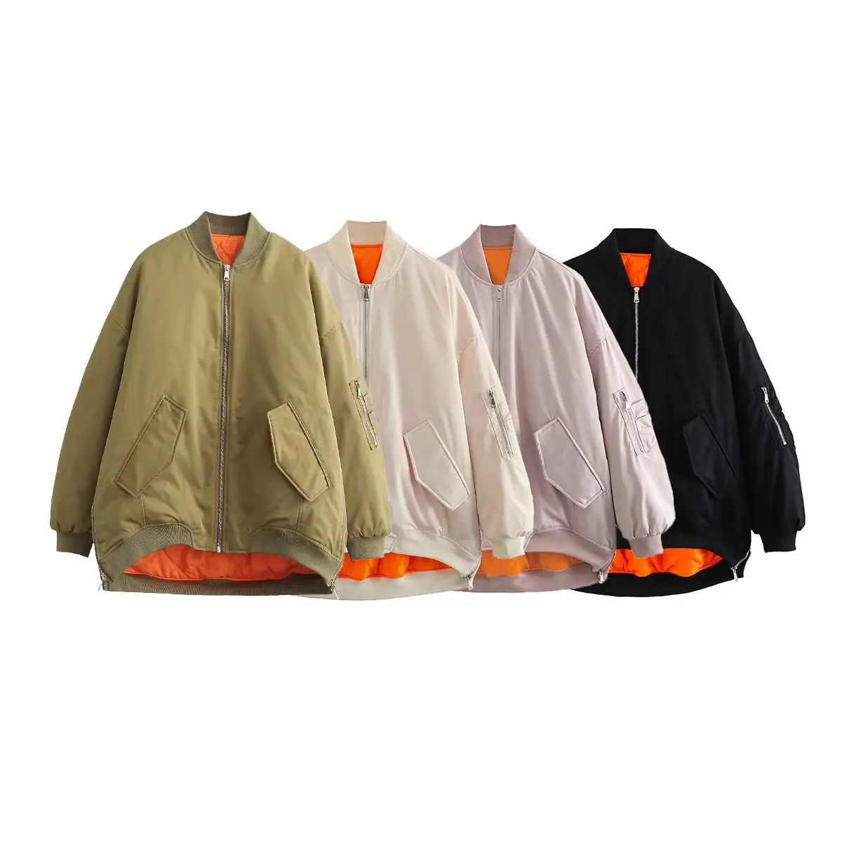 Flying suit jacket women's brand loose Baseball uniform jacket jacket thin cotton jacket women
Flying suit jacket women's brand loose Baseball uniform jacket jacket thin cotton jacket women