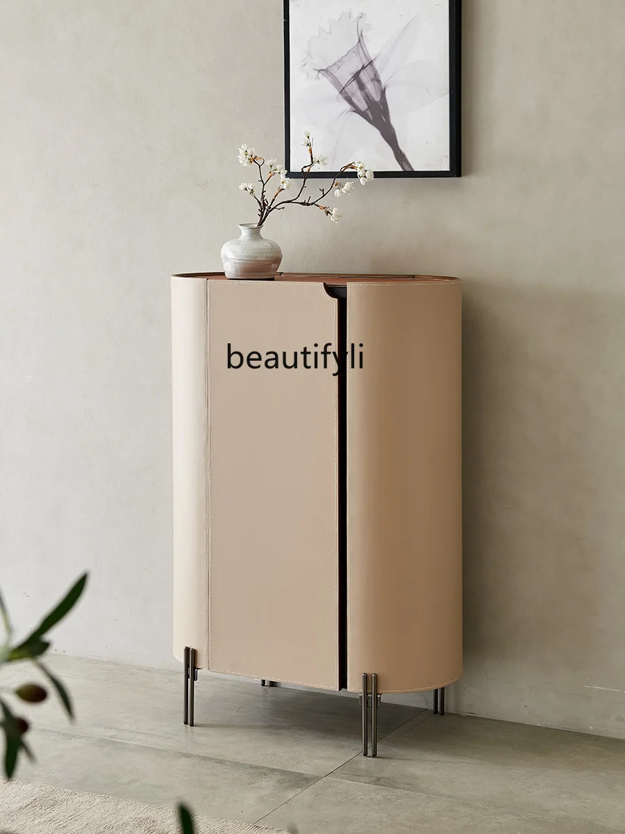 Light Luxury Saddle Leather Chest of Drawers Entrance Cabinet Small Apartment Bedroom Wall Storage Locker
Light Luxury Saddle Leather Chest of Drawers Entrance Cabinet Small Apartment Bedroom Wall Storage Locker