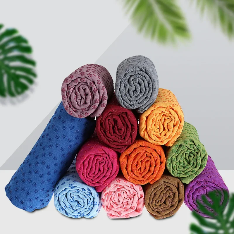 

Non Slip Yoga Mat Cover Towel Anti Skid Microfiber Yoga Mat Size 183cm*61cm Shop Towels Pilates Blankets Fitness
