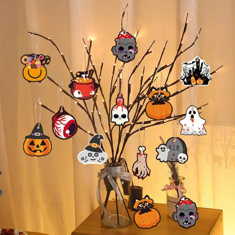 

Баннер на Хэллоуин, череп, скелет, призрак, фестиваль, яркий Декор для дома, украшение на день Хэллоуина, подвесной кулон
