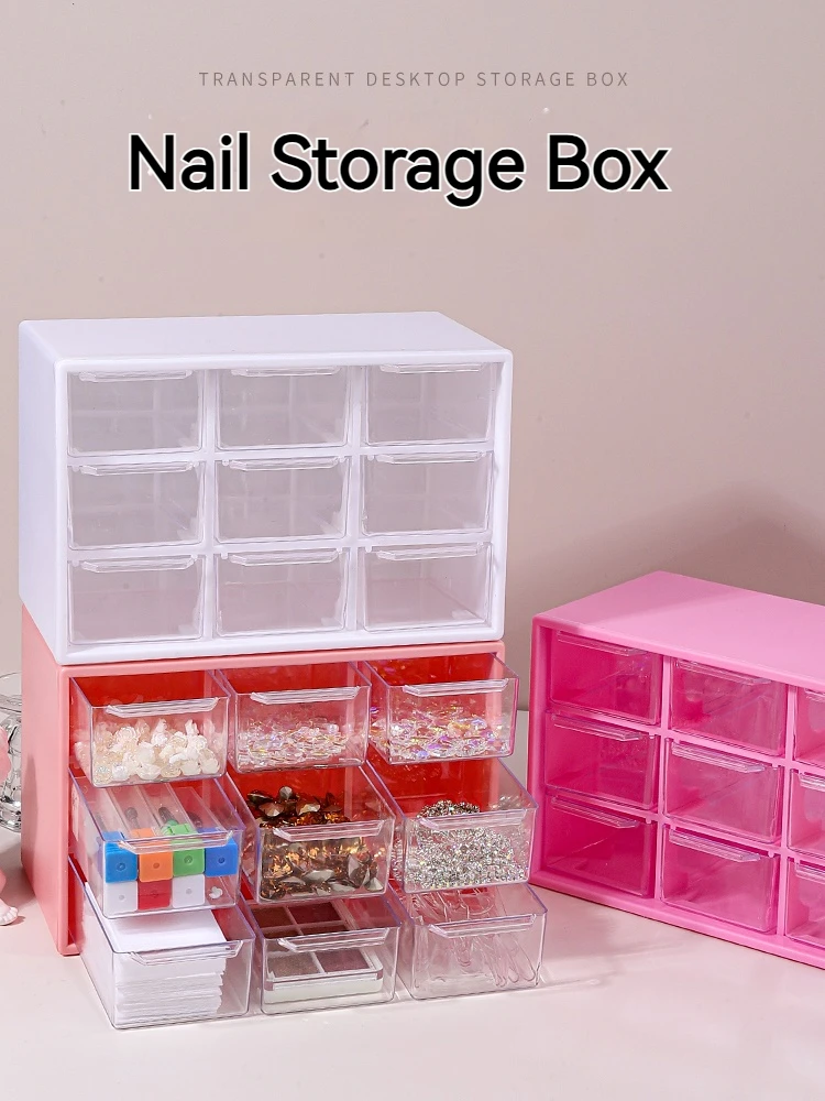9 Grids Nail Storage Box Plastic Drawer Style Desktop Organization Nail Art Accessories Display Holder for Nails Art Decorations
9 Grids Nail Storage Box Plastic Drawer Style Desktop Organization Nail Art Accessories Display Holder for Nails Art Decorations