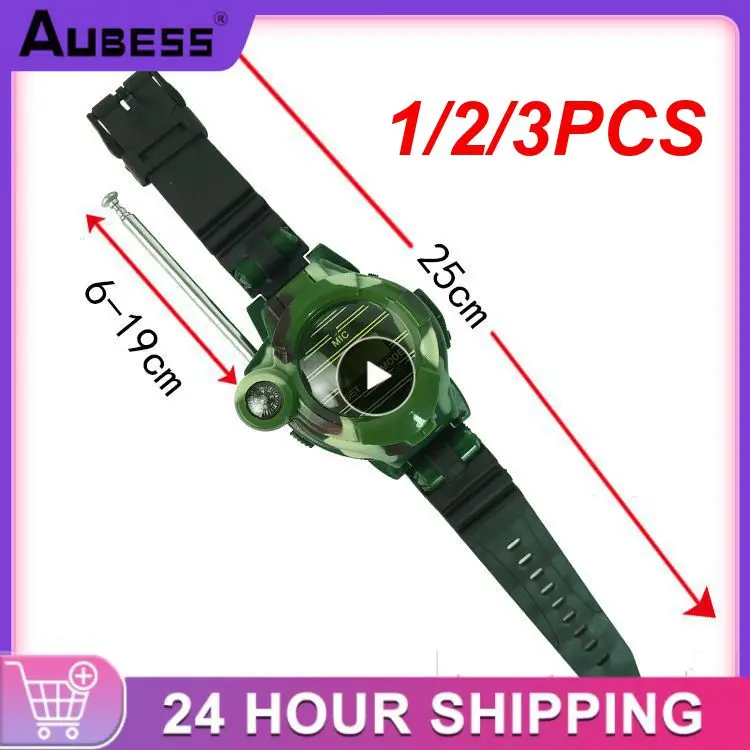

1/2/3PCS NewWalkie Talkies Watches Toys for Kids 7 in 1 Camouflage 2 Way Radios Mini Walky Talky Interphone Clock Children Toy